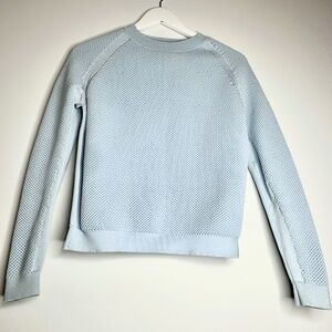 1 by O'2nd Futuristic Minimalist blue sweater, Women’s size XS, Made in Korea